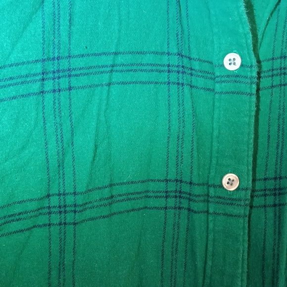 Style & Co. Emerald Green Plaid Button-Down Shirt - Picture 2 of 7